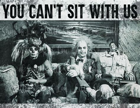 Beetlejuice PNG Sublimation You Can T Sit With Us Digital Art Halloween