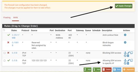 Pfsense Firewall Rules