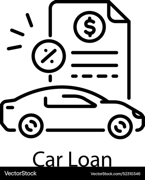 Car Loan Royalty Free Vector Image Vectorstock