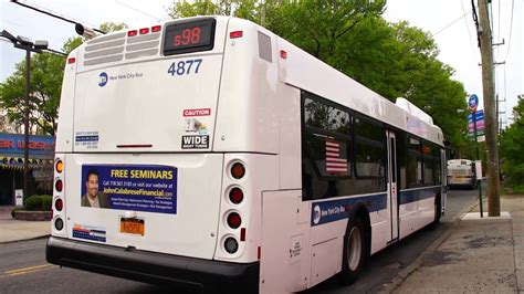 MTA New York City Bus 2011 New Flyer XD40 Xcelsior 4877 On The S98