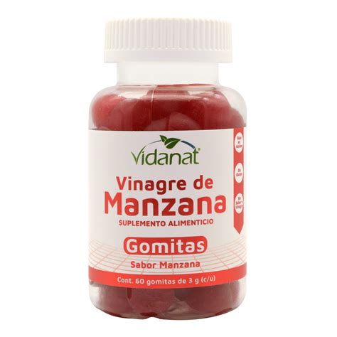 Gomitas Vinagre De Manzana 60 Gomitas Vidanat