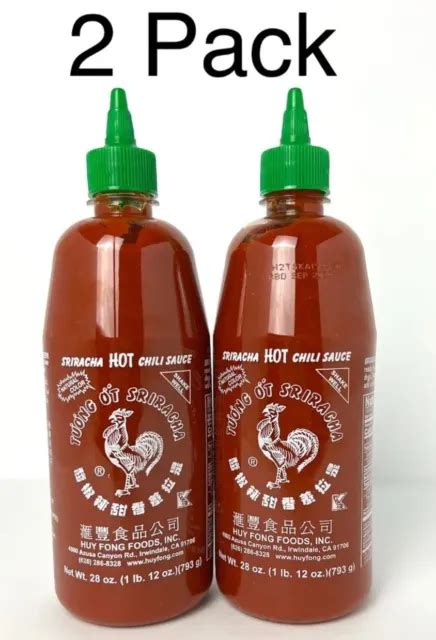 ORIGINAL HUY FONG Foods Sriracha Hot Chili Sauce Oz Pack PicClick UK