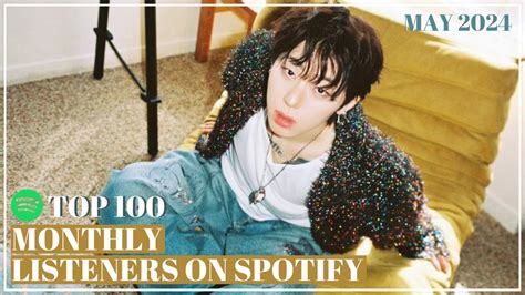 Top 100 K Pop Acts With Most Monthly Listeners On Spotify May 2024