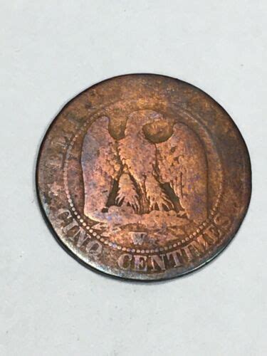 Mint France 5 Cents Napoleon III Head Naked 1856 W 9 48 EBay