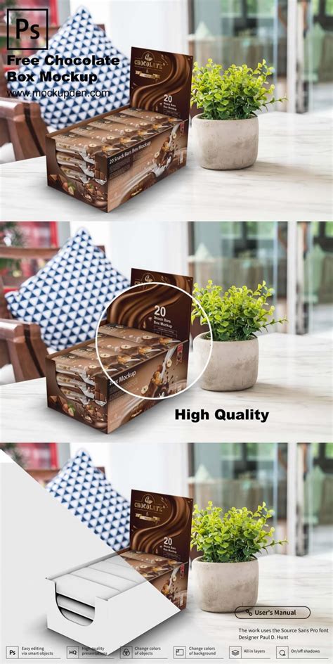 26 Best Free Chocolate Packaging Mockup PSD and AI Templates