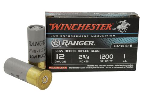 Shop Winchester Gauge In Oz Ranger Rifled Slug Low Recoil