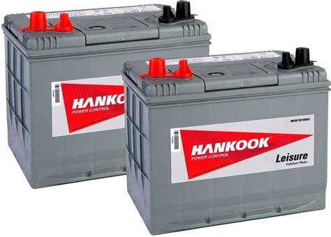 Amazon fr 2x Hankook XV24MF 12V 85Ah Batterie Décharge Lente Pour