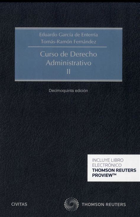 Curso De Derecho Administrativo Eduardo Garc A De Enterr A Tom S