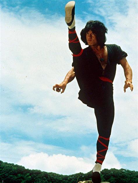 Theblindninja Jackie Chan Performs A High Kick In A Publicity Still