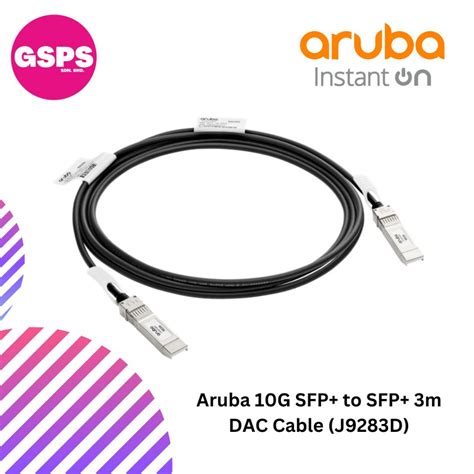 ARUBA 10G SFP+ TO SFP+ 3M DAC CABLE PL-I6 (J9283D)