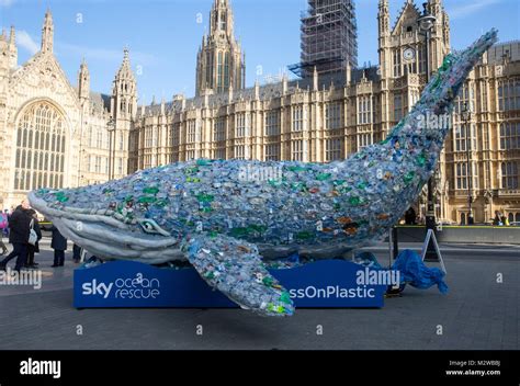 Plasticus The Sky Ocean Rescue Whale Outside Parliament To Make Mps