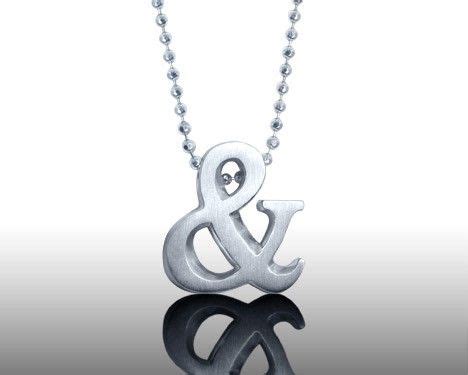 Ampersand Necklace With Images Silver Necklace Silver Necklace