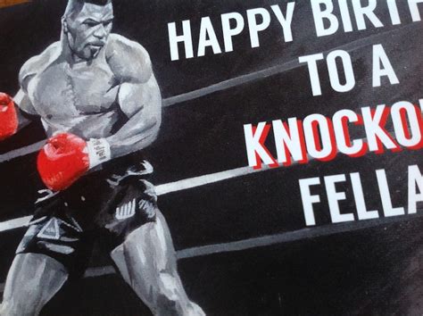 MIKE TYSON Birthday Card Boxing Birthday Card Birthday - Etsy