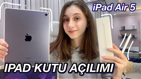 iPad Air 5 Kutu Açılımı Yeni iPad Aldım iPad Air 5 Purple