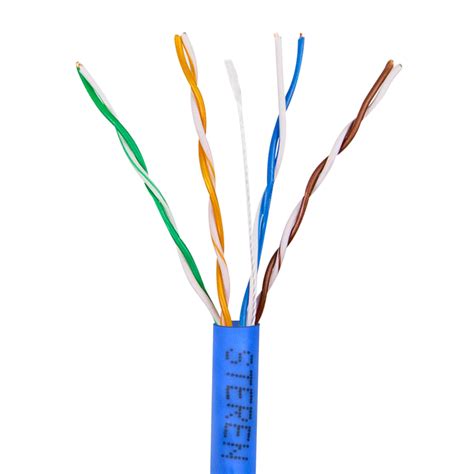 1000ft 4pr Cat5e UTP Cable Blue - Steren USA - Steren Solutions