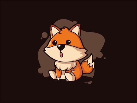 Cute Baby Fox by Zerologicstudio on Dribbble