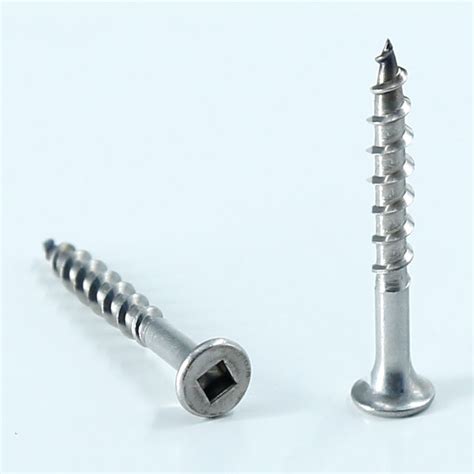 Ss Flat Head Square Drive Self Tapping Wood Screw Deck Screw