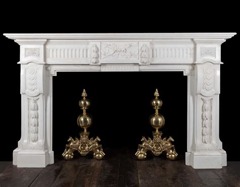 Marble fireplace - 19313 - 19th Century Marble, Antique Fireplaces ...