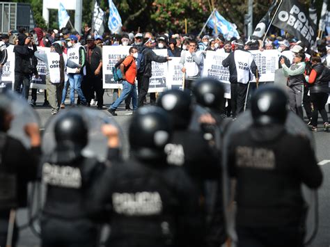 Protesta En La 9 De Julio La Policía Aplicó El Protocolo Antipiquete