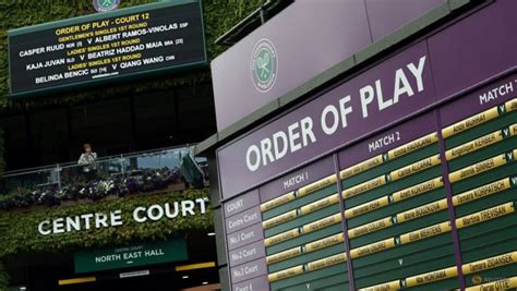 Wimbledon 2023: order of play on Tuesday - CNA