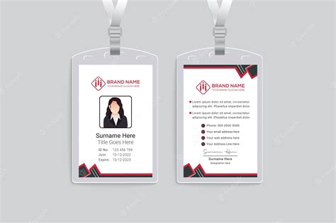 Premium Vector Modern Id Card Design