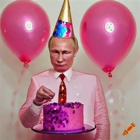 Satirical Image Of Putin Wearing A Party Hat On Craiyon