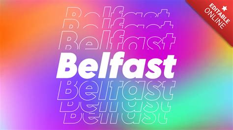 Belfast Echo Text Effect Generator