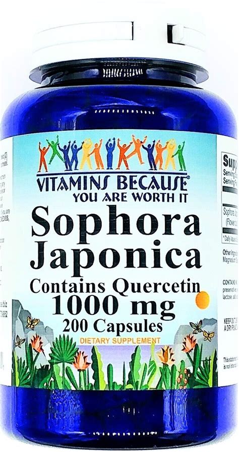 Sophora Japonica Quercetin Mg Capsules Flower Bud Extract