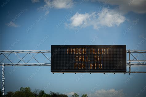 "Amber Alert" Digital Highway Sign Stock Photo | Adobe Stock