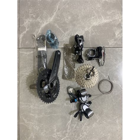 SHIMANO ALIVIO M4050 3X9 SPEED GROUPSET ORIGINAL Shopee Malaysia