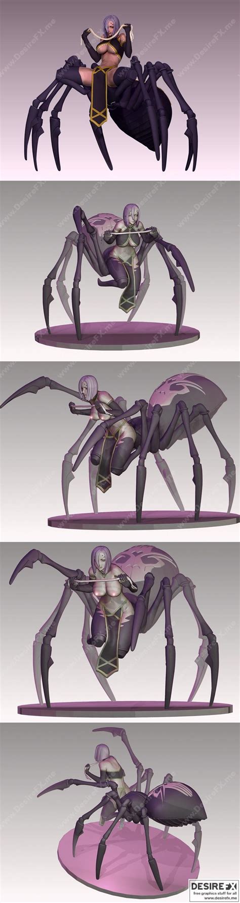 Desire FX 3d models | Rachnera Monster Musume fan art – 3D Print Model STL