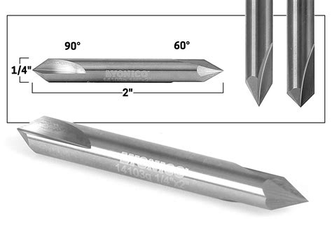 Degree V Groove Solid Carbide Router Bit Shank Yonico