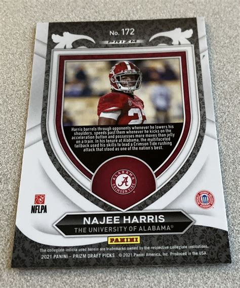 2021 Panini Prizm Draft Crusade RC Green Wave Prizm 172 Najee Harris