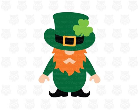 Leprechaun Svg St Patrick Day Svg Monogram Svg Dxf Eps St Etsy