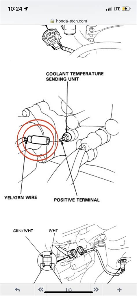 Ect Gauge Sending Unit Connector Broken Honda Tech Honda Forum