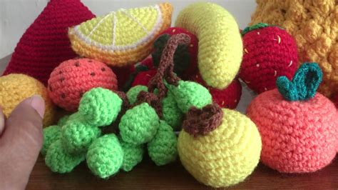 Frutas A Crochet Fruta De Ganchillo Flores A Crochet Manualidades