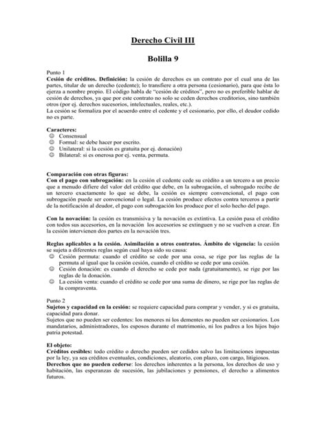 Derecho Civil III Bolilla 9