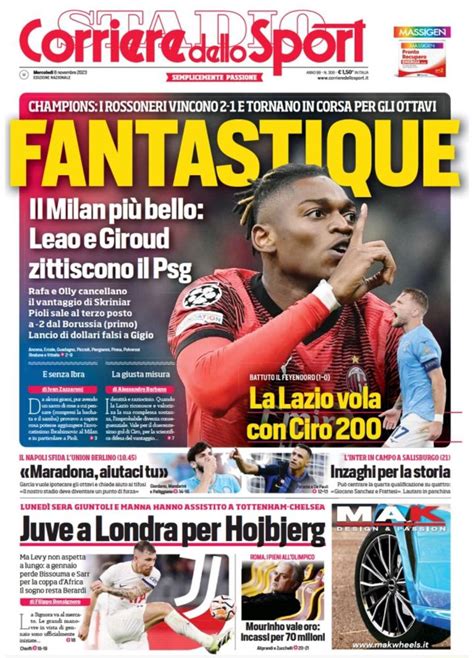 Il Corsport Apre Con La Vittoria Del Milan Contro Il Psg Fantastique