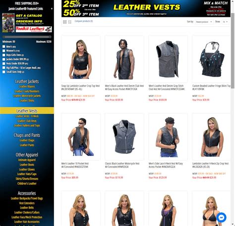 Leather Vests ⋆ Jamin Leather® Catalog