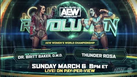 Huge Thunder Rosa Vs Britt Baker Rematch Set For AEW Revolution