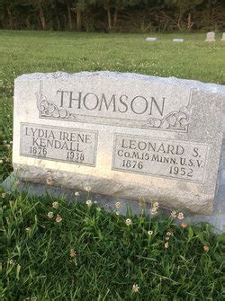 Leonard Samuel Thomson 1876 1952 Mémorial Find a Grave