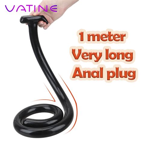 VATINE Super Long Anal Plug Dildo Prostate Massager Butt Plug G Spot Stimulation Anus
