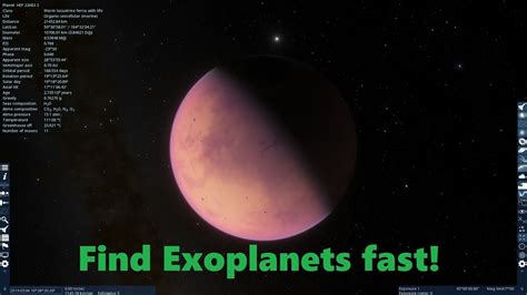 How To Find Earth Like Planets Faster In Space Engine Youtube