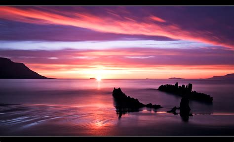 Sunset at Skagafjörður - Iceland - Silhouette | This photo i… | Flickr