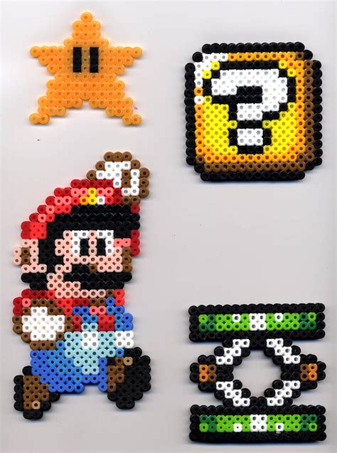 Mario, etc. in Perler Beads by BlueKecleon15 on DeviantArt