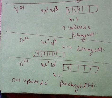 27 Which One Of The Following Ions Is Diamagnetic A Cr2 D Ti3