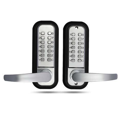 Double Sided Keyless Door Lock with Handle, Double Keypad Door Lock