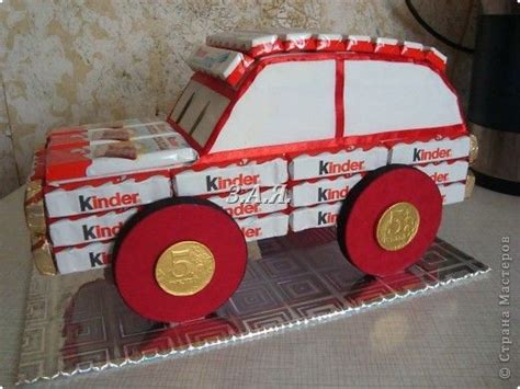 Машина из конфет. фото 2 | Verjaardagsideeën, Verjaardagscadeaus ...