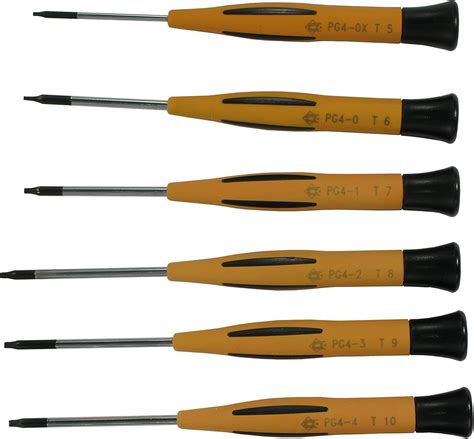 Piergiacomi Micro Torx Schraubendreher Set Ergonomisch Geformter Und