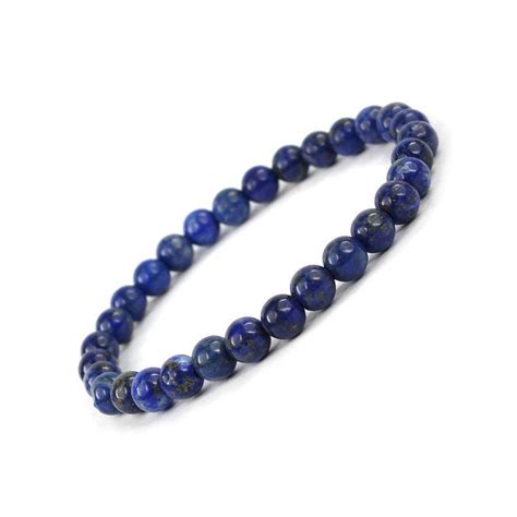 Bransoletka Z Kamieni Naturalnych LAPIS LAZULI 6mm 18cm Sklep